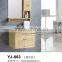 Hot sale modern design solid wood material antique color cheap single bathroom vanity