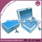 Blue painting mirrored jewellery box dubai with compartments