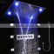 ceiling rain led shower kits 4 function multi color remote control shower panel wall body jets massage shower system