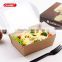 microwavable food grade paper fast food box take out box