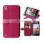 colorful wallet leather case for archos 50c helium case purple wallet leather case high quality with factory price