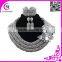 Wholesale perfect design jewelry set 3 rings with beautiful flower brooch for wedding dress or party