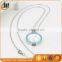 Stainless steel locket pendant with moonstone necklace