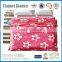 Colorful and fashion design baby blanket made of flannel fleece