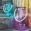 different size frosted / clear hanging glass candle jar for home decoration