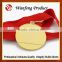 2015 NEWEST Promotional Gold Silver Bronze Have Ribbon Embossing Metal Medal FOR Sales