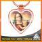 Best selling metal heart-shaped souvenir print religious oem keychain