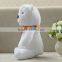 White Teddy Bear / Plush White Teddy Bear With Scarf / Plush White Cute Small Bear For Christmas