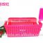 Hot Sale Colourful Plastic Basket for carrying friut & file, storaging,barbecue and office