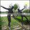 Outdoor decorative bronze statue of European bronze statue of boys and girls