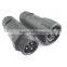 easy field installable male female welding 3 pin waterproof connector
