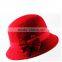 2015 high quality wool felt hat vintage felt hillbilly hat