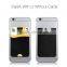 silicone card pocket mobile phone back pouch