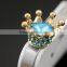 rhinestone dust plug luxurious crown earphone dust,promotion gift