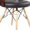 Modern Plywood Round Cushion Chairs with Wooden Legs