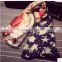 Europe and the new British style soldiers flag printed cotton soft scarf scarf shawl tassels