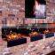 3D Flame no Cast Iron Square Round 220v Electric Fireplace
