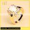 Jingli Jewelry Gold Plated Silver Engagement Ring With Rectangle Zircon (YJ-810)