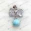 Wholesale larimar jewelry larimar pendant 6mm,8mm,10mm