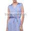 Women's Casual Sleeveless Midi Summer Shirt Dress