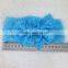 Cheap New Baby Girl Lace Bow Headwrap Wide Lace Headband for Girl Hair Fashion Infant Elastic Headband Newborn Headwear