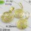 Hot Classic Round Style 18k Gold Plated Jewelry Set Made in China