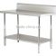 Factory custom 304 stainless steel commerial kitchen work bench