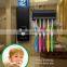 hands free automatic toothpaste dispenser toothbrush squeezer wall mounted Kid's toothbrush holder
