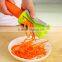 2016 Easy Use Manual Grip Veggie Spaghetti Maker , Custom Logo Vegetable Spiral Slicer , Update Improved Spiralizer Dishwasher