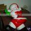 OEM BLOW MOLDING plastic Christmas toy Santa Claus plastic figure for gift