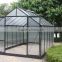 Outdoor garden 4mm PC sheet aluminum frame greenhouse for rose tomato seed