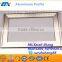 6063 aluminum window frames profile Window Glass Frame Section Anodized Aluminum Profile