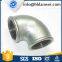 BS galvanized beaded elbow M.I. pipe fittings