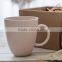 500ml matte ceramic mug with handle