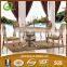 TH347 modern design round tempered glass dining room table