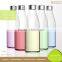 Customized Handmade Clear Glass Juice Bottle with Screw Cap