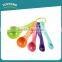 Toprank BSCI Factory Multi Use Food Grade 5PCS Colorful Baking Tools Plastic Measuring Spoon Set