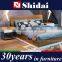 Wooden sex bed, double bed design furniture, latest double bed designs
