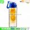 750ml bpa free fruit infuser bottle, drinking water bottle