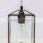 Industrial terrarium Clear Stained glass simple lamp