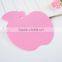 Food grade silicone funny apple shape coaster