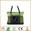 Custom Rhinestone Initial Tote Bag Green