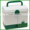clear plastic home used hot sale PP basic tools storage box tray with handle and latch lid
