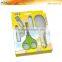 SBS0016 CE qualified nail clipper & brush & scissor baby care set with window box