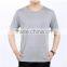 Promotional low price summer round neck white 140g polyester cotton blend blank t shirt manufacturer bangladesh