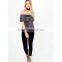 women clothing factory off shoulder ruffle top shiny tops for girls