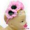Remake Photo Props Plain Color Fabric Bulk Flower Festival Kids Hairband Beach Baby Girl Headband