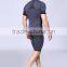 Seamless mens gym compression bodybuilding t-shirt and seamless tights
