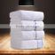 White dobby 100% cotton towels bath set luxury hotel