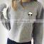 Unisex charcoal sweatshirt/Gray sweatshirt/Long sleeve sweatshirt